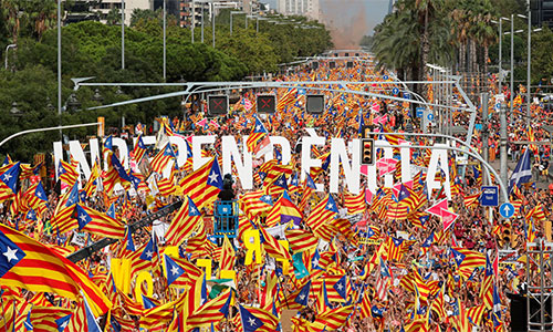 manifestación en Barcelona Gobierno catalán califica de “éxito espectacular” la manifestación de la Diada